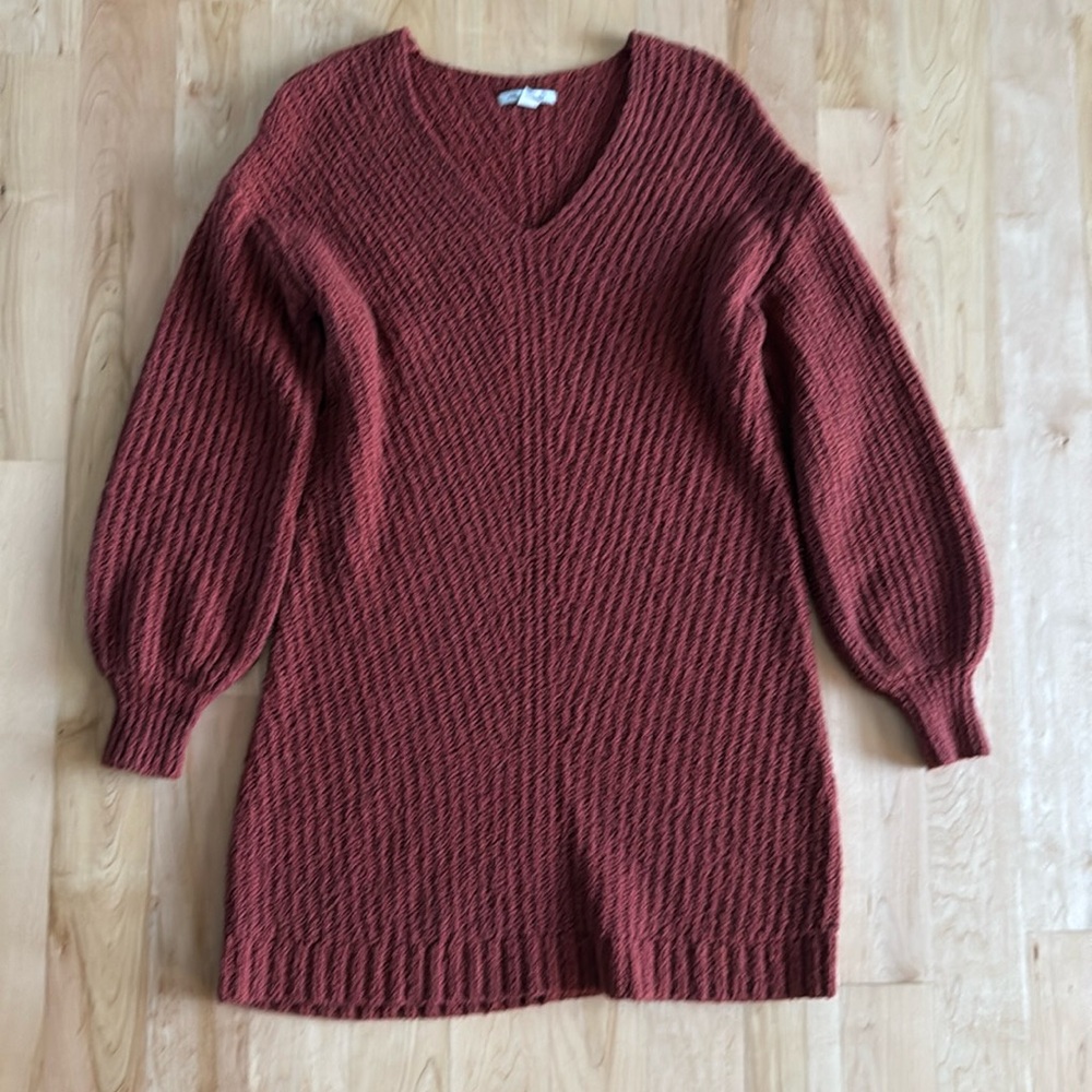 Long sleeve sweater dress